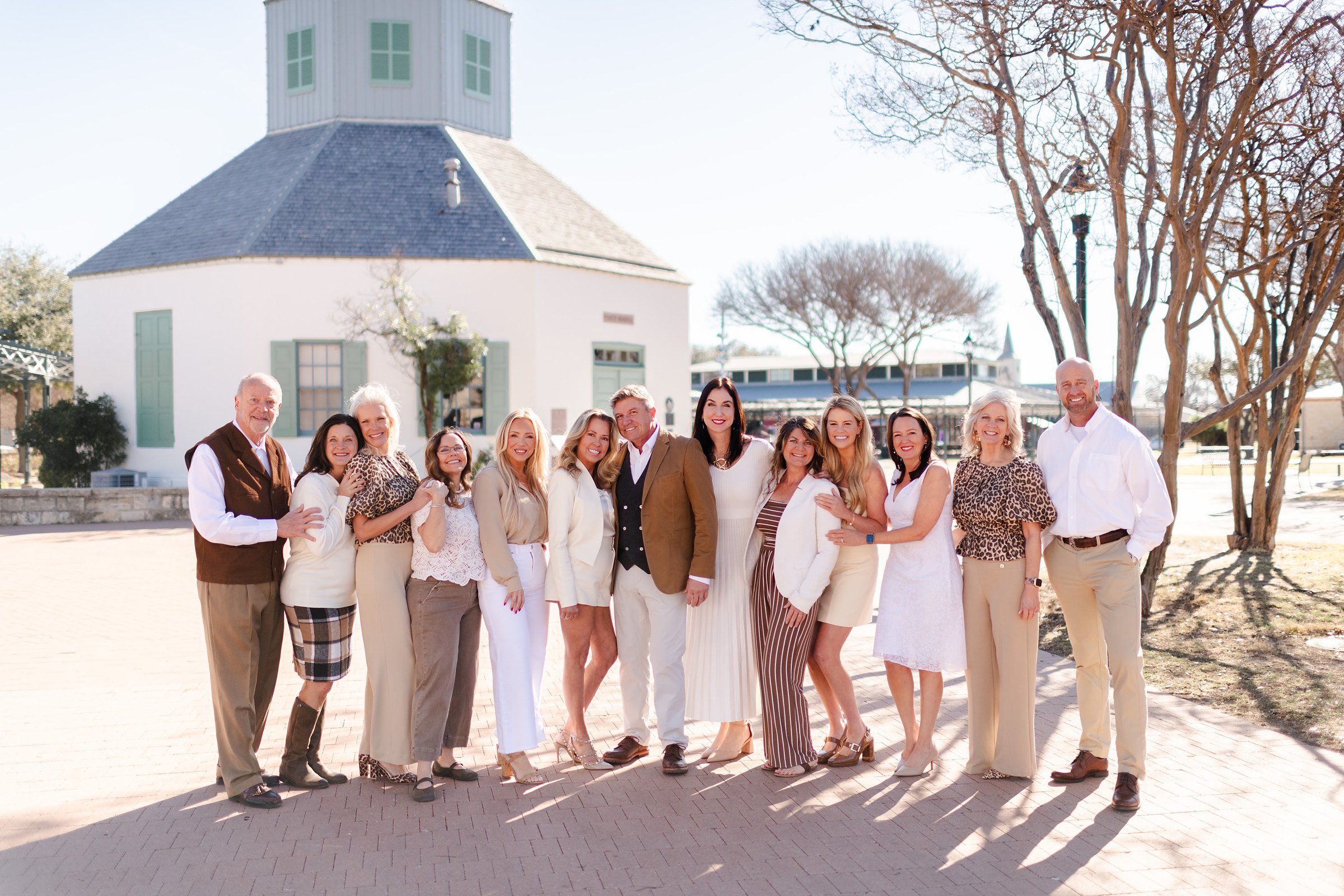 Absolute Charm team at the Vereins Kirche on Marktplatz in Fredericksburg