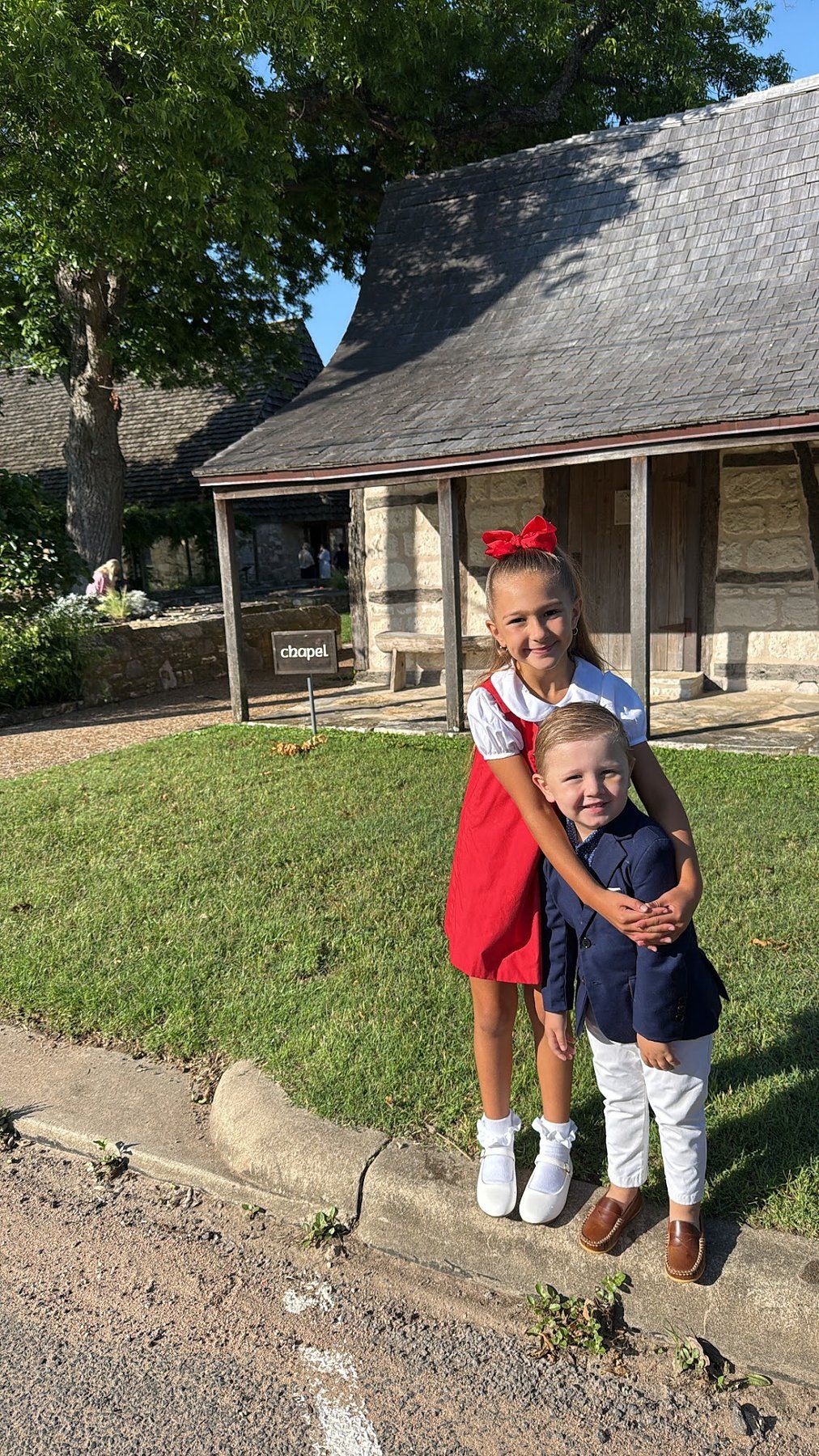 The kids on Memorial Day at St. Barnabas