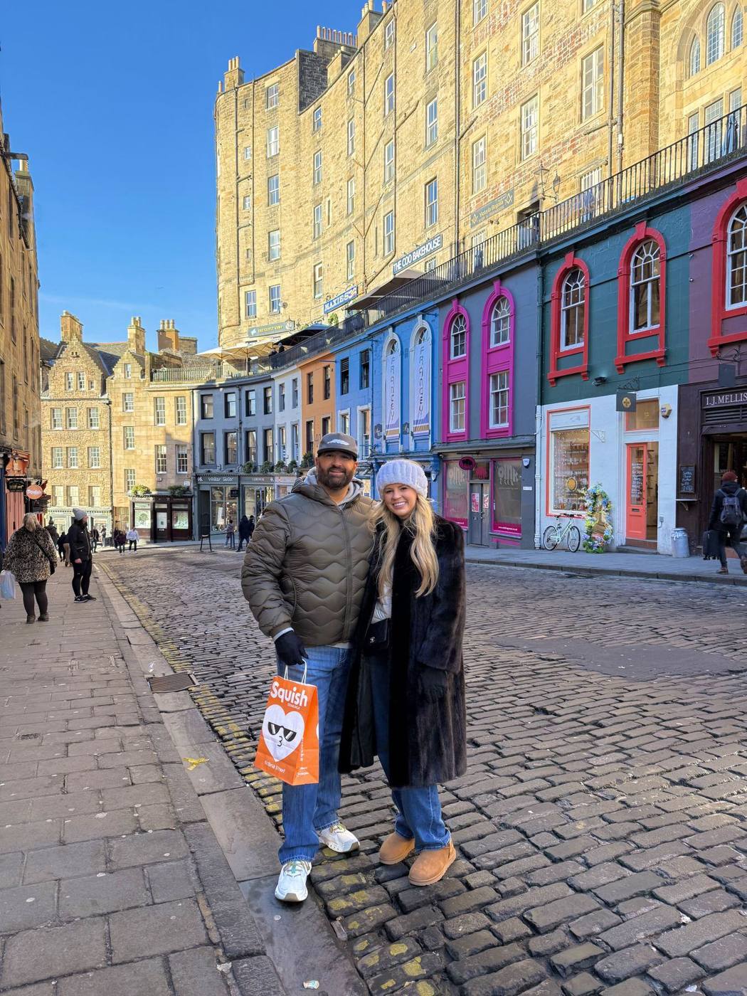 Savannah and David in Edinburgh